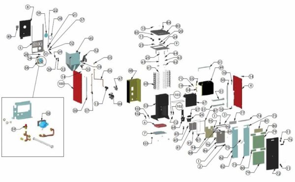 Onderdelen tekening Innofire Linosa 12